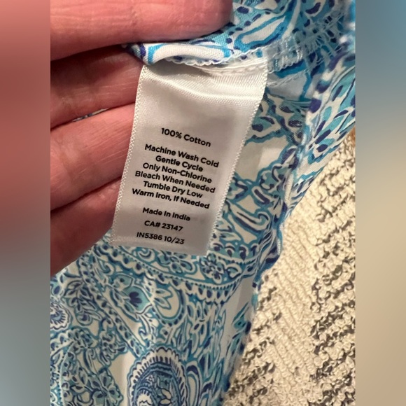 NWT Talbots Paisley cotton  button down shirt - Picture 10 of 10